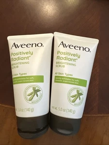 X2 Aveeno Positively Radiant Brightening & Peeling Gesichtspeeling (je 5 Unzen) NEU - Bild 1 von 2