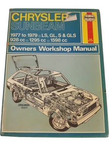 Chrysler Sunbeam Owners Workshop Manual Haynes 1977-1979 LS GL S GLS - Picture 1 of 3