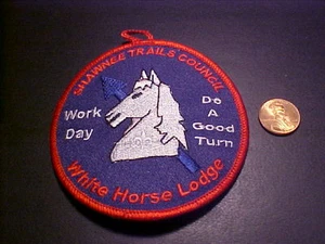 OA WHITE HORSE LODGE 201 WORK DAY ROUND PATCH MINT - Bild 1 von 1