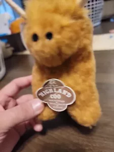 Highland Coo Bull peluche di cardo mucca scozzese prodotti scozzesi. - Foto 1 di 6