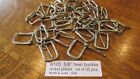 a105  5/8" LEATHER STRAP BUCKLE nickel plated HEEL BUCKLE 30 PC. LOT USA Leather