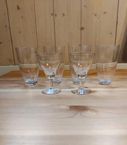 Kaj Franck, Juego de 6 vasos Fennia con corte facetado, Nuutajarvi Iittala años 50 - Imagen 1 de 11