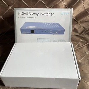 Cyp HDMI 3-Wege-Schalter mit Fernbedienung Ceviche-31 geöffnet unbenutzt günstig - Bild 1 von 5