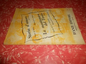 spartiti musicali vintage-storia d'amore-la montanara del tirolo -ed.mus.d'anzi - Imagen 1 de 1
