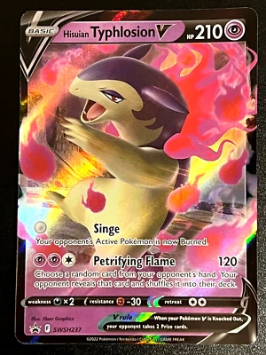 Hisuian Typhlosion V SWSH237 SWSH: Sword & Shield Promo Cards Holo - Image 1 of 2