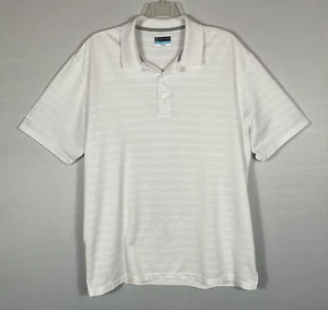 PGA Tour Pro Series Shirt Mens 2XL White Golf Polo Airflux Buttons Short Sleeves - Picture 1 of 6