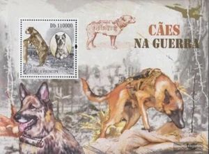 Sao Tome e Principe Block736 MNH 2009 Dogs in Kriegseinsatz - Picture 1 of 1