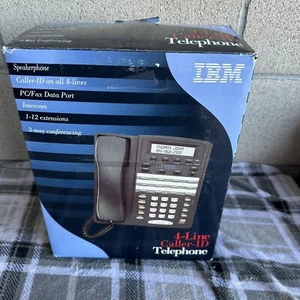 IBM 412CID 4-LIne Caller-ID Telephone w/Speakerphone, PC/Fax Data Port, Intercom - Picture 1 of 20