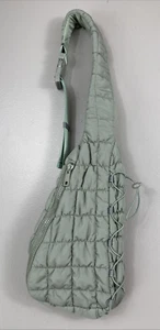 Do Everything in Love adjustable Buckle Strap Quilted Sling Fanny Pack Bag - Picture 1 of 12