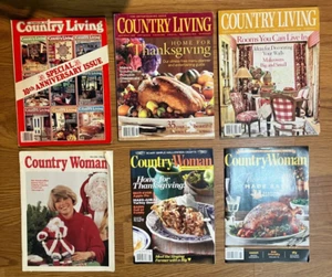 Lot 6 Magazines: Vintage Country Living & Country Woman Back Issues '92 '88 '05 - Picture 1 of 1
