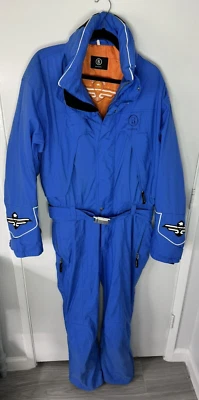 Bogner Insulated Mens Blue Military Eagle Nevado Ski Snow Suit Size 44 One Piece - Image 1 of 4