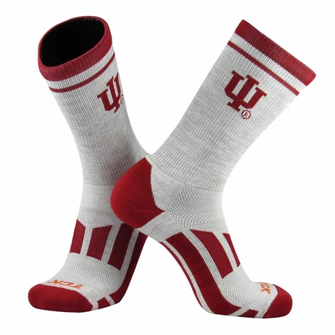 TCK Sports Indiana Hoosiers Heather NCAA Crew Socks Cover