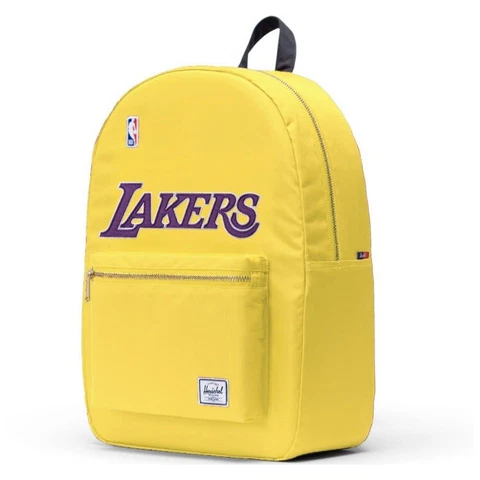 Brand New Los Angeles Lakers Herschel Supply Co Satin Settlement Backpack Gold Cover