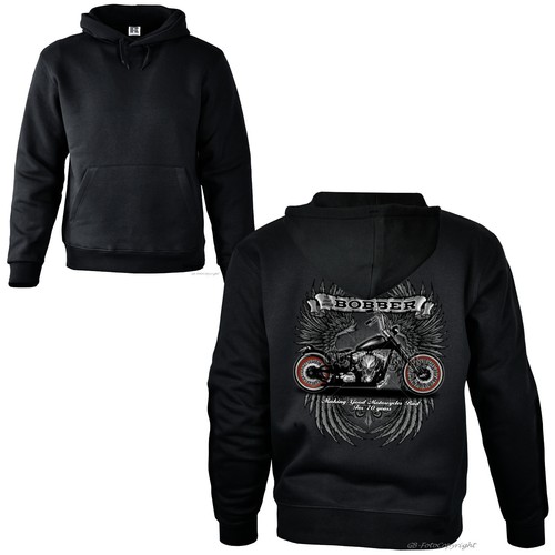 SACAI Bobber Chopper Biker Sweatshirt Kapuze Hoodie Motorrad classic Custombike *4219