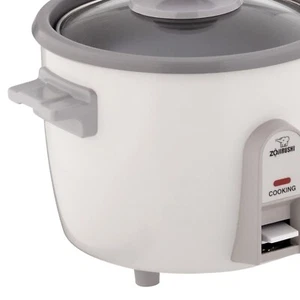 Compact White Rice Cooker - Easy 3-Cup Capacity with Glass Lid and Spatula - Picture 1 of 7