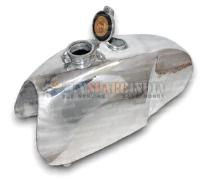 Petrol Fuel Gas Tank + Cap Fits Triumph TR 20 Tiger Cub Trial Pre 1970 Aluminium - Bild 1 von 23