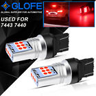 Glofe 7443 7444 Red 15Smd 1800Lm Led Brake Stop Light Bulb Lamp T20 7440 Us