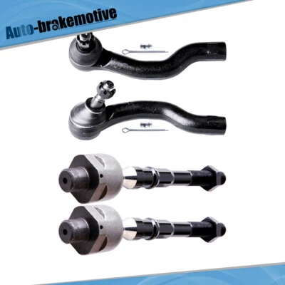 4x New Front Steering Inner Outer Tie Rod End For 2005-2019 Nissan New Frontier - Image 1 of 4