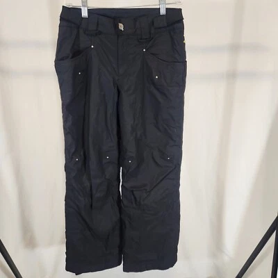 Columbia Omni-Tech Winter Snowboard Ski Pants KIDS 14/16 Black Nylon Zip Pocket - Image 1 of 4