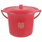  2 Pieces Spittoon Bucket Chamber Pot Chinese Toilet Stool Adult Container