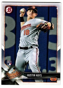 2018 Bowman #46 Austin Hays - Picture 1 of 2