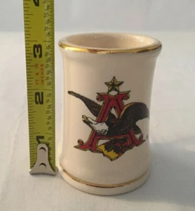 Budweiser A & Eagle Logo Mini Ceramic Stein - Picture 1 of 2