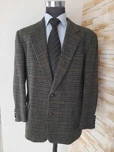 HARRIS TWEED Sakko Blazer Jacke Gr.25 grün mit Patches - Bild 1 von 7