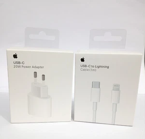 Cargador iPhone Original completo Cable Tipo C 1M Carga Rapida y adaptador 20W - Imagen 1 de 4