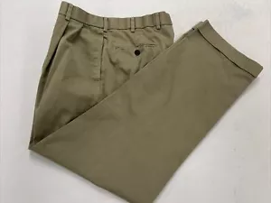 Brooks Brothers Men's Beige Solid Cotton Khaki Pants 30X31 $118 - Picture 1 of 8