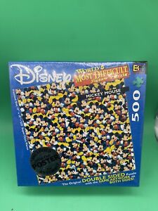 DISNEY Mickey Mouse Worlds Most Difficult Double Sided 500 pc Puzzle NEW