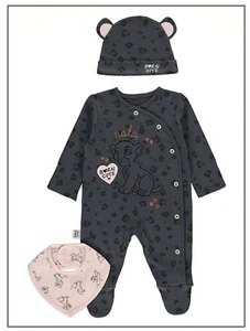 9-18 Months Disney Baby Girls The Lion King Nala Sleepsuit Bib & Hat 3 Piece Set - Picture 1 of 5