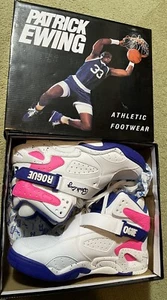 Patrick Ewing Rogue White/Royal/Sugar Plum Basketball Shoes New & Boxed Size 12 - Picture 1 of 7
