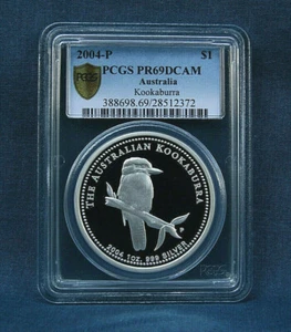 2004-P $1 PROOF AUSTRALIA KOOKABURRA PCGS PR69 DCAM *VERY RARE* - Picture 1 of 2