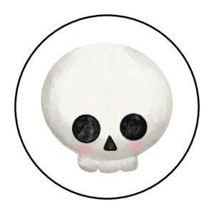 Cute Halloween envelope seals stickers, labels, tags, skull, fall, autumn - Picture 1 of 1
