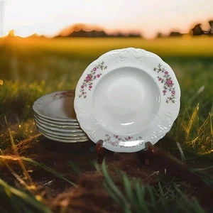 Montgomery Ward Stil Haus Feinporzellan Tee Rose Suppe Salat Schüssel 8,25"" 8er Set - Bild 1 von 7