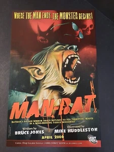 DC Comics MAN-BAT Bruce Jones Mike Huddleston ~ Comic Page PRINT AD 2006 - Picture 1 of 1