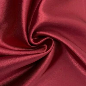 Charmeuse Satin Fabric Stretch 58" Wide Silky, Bridal Fabric By Yard Burgundy - Picture 1 of 3