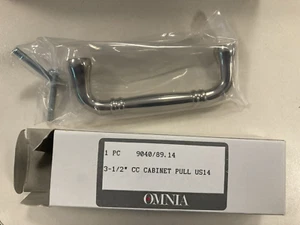 Lot of 4 Omnia 9040/89.14 Traditional Cabinet Door Pull 3-1/2 in.  Center/center - Picture 1 of 2