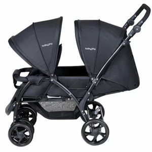 Foldable Lightweight Twin Baby Double Stroller Infant Pushchair Travel Outdoor - Picture 1 of 8