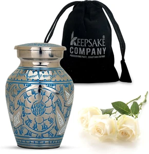 Baby Urns for Ashes Boy/Girl - Blue Urn - Small Yearns for Ashes Women - Cremati - Picture 1 of 12