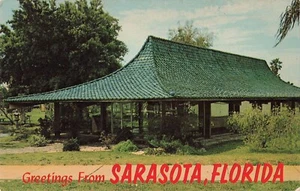 Sarasota, Florida Postcard Greetings Chamber of Commerce c 1950s  T7 - Picture 1 of 2