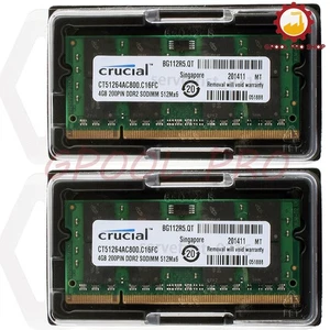 2GB/4GB/8GB DDR2 PC2-6400 800 MHz 200pin Laptop SODIMM Memory Ram LOT - Picture 1 of 7