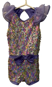Weissman Showtime Size IC 7/8 #13871 DC Classics Medley Acro Costume - Picture 1 of 13