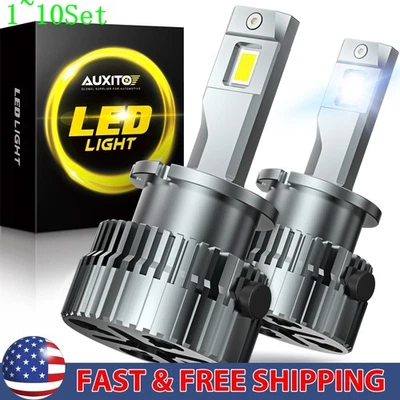 AUXITO LED Headlight Bulb D2R D2S High Low Beam HID Conversion 40000LM 1-10Set - Image 1 of 4