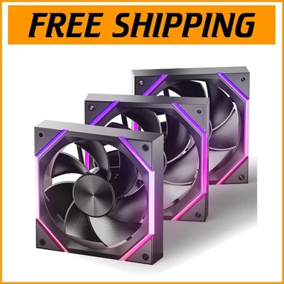120mm Whisper-Quiet ARGB Case Fan with Adjustable Speed and Stunning Aesthetics - Image 1 of 4
