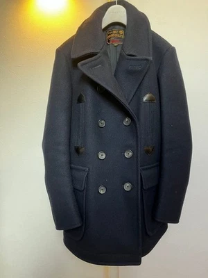 Abrigo de Lana Clásico Beams Azul Marino Chaquetón Collab Corona Calidad Talla XL LL Foto 1 de 4