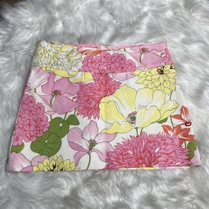 BURBERRY Floral Mini Cotton Skirt (SIZE 6) - Picture 1 of 8