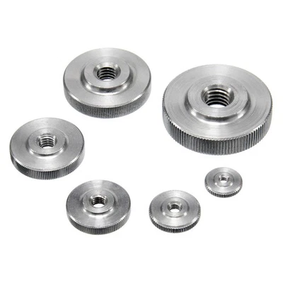 Rändelmutter DIN 467 niedrige Form Edelstahl A1 Rändelmuttern M3 M4 M5 M6 M8 M10 - Bild 1 von 4