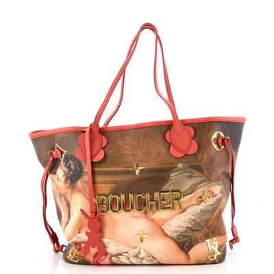 Bolso Louis Vuitton Neverfull casi nuevo edición limitada Jeff Koons Boucher impresión lona Foto 1 de 4