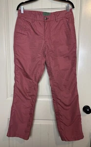 Mountain Khakis Poplin Pants Pink Red Slim Fit Casual Outdoor hiking Sz 34 X 31 - Picture 1 of 5